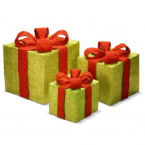 National Tree Company 7 in., 9.5 in. and 11.8 in. H Gift Box Assortment (3-Piece)