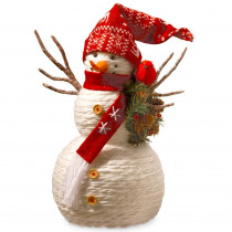 National Tree Company 19 in. Fabric Snowman