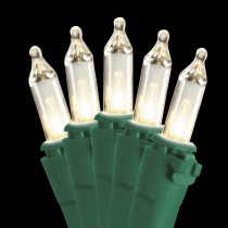 National Tree Company 50-Light Ready Lit Clear Bulb String Light Set