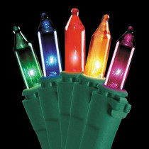 National Tree Company 50-Light Ready Lit Multi-color Bulb String Light Set