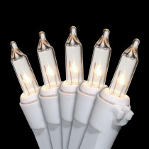 National Tree Company 50-Light Clear Bulb String Light Set with White Wire