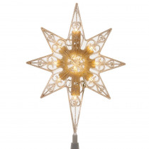 National Tree Company 11 in. Tree Top Star with Warm White LED Lights Ornament