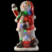 National Tree Company 35 in. Pre-Lit Snowman Decoration