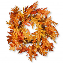 National Tree Company 24 in. Maple Leaf Wreath