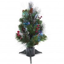 National Tree Company 18 in. Fiber Optic Crestwood Spruce Artificial Christmas Tree