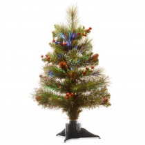 National Tree Company 20 in. Fiber Optic Crestwood Spruce Artificial Christmas Tree