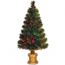 National Tree Company 2.6 ft. Fiber Optic Fireworks Evergreen Artificial Christmas Tree