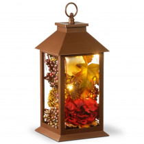 National Tree Company 15 in. Autumn Lantern Decor with LED Lights