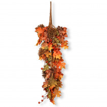 National Tree Company 35 in. Maple Teardrop with Pumpkins
