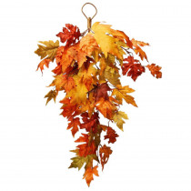 National Tree Company 30 in. Teardrop with Maple Leaves