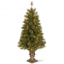 National Tree Company 4 ft. Atlanta Spruce Entrance Artificial Christmas Tree with Clear Lights