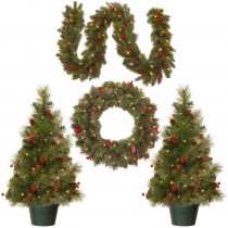 National Tree Company Promotional Assortment with Battery Operated LED Lights