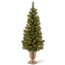 National Tree Company 4 ft. Montclair Spruce Entrance Artificial Christmas Tree with Clear Lights
