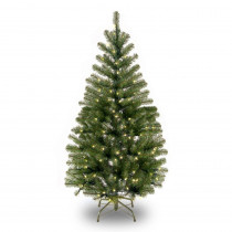 National Tree Company 4 ft. Aspen Spruce Artificial Christmas Tree with Clear Lights