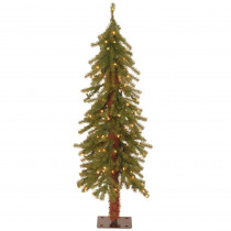 National Tree Company 4 ft. Hickory Cedar Artificial Christmas Tree with 100 Clear Lights