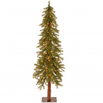 National Tree Company 5 ft. Hickory Cedar Artificial Christmas Tree with Clear Lights