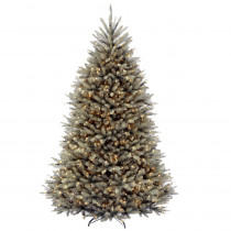 National Tree Company 7.5 ft. Dunhill Blue Fir Artificial Christmas Tree with Clear Lights