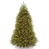 National Tree Company 7-1/2 ft. Dunhill Fir Hinged Tree with Clear Lights