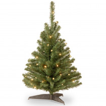 National Tree Company 3 ft. Kincaid Spruce Artificial Christmas Tree with Clear Lights