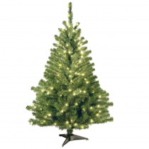 National Tree Company 4 ft. Kincaid Spruce Artificial Christmas Tree with Clear Lights