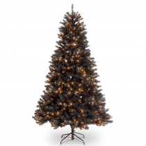 National Tree Company 6-1/2 ft. North Valley Black Spruce Hinged Tree with 450 Clear Lights