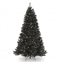 National Tree Company 7.5 ft. North Valley Black Spruce Artificial Christmas Tree with Clear Lights