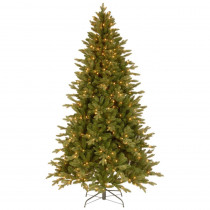 National Tree Company 7-1/2 ft. Feel Real in Avalon Spruce Hinged Artificial Christmas Tree with 500 Clear Lights