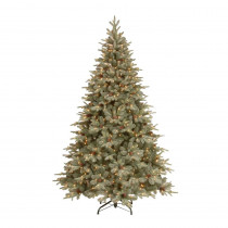 National Tree Company 7.5 ft. Feel-Real Alaskan Spruce Artificial Christmas Tree with Pinecones and 750 Clear Lights