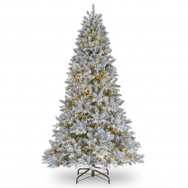 National Tree Company 7-1/2 ft. Feel Real Iceland Fir Hinged Tree with 750 Dual Color LED Lights