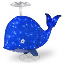 National Tree Company 40 in. Spouting Blue Whale with LED Lights