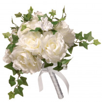 National Tree Company 12 in. Rose Wedding Bouquet