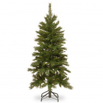 National Tree Company 4.5 ft. Tiffany Fir Slim Artificial Christmas Tree with Clear Lights