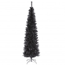 National Tree Company 6 ft. Black Tinsel Artificial Christmas Tree