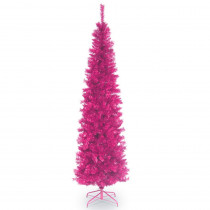 National Tree Company 7 ft. Pink Tinsel Artificial Christmas Tree
