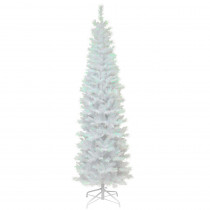 National Tree Company 6 ft. White Iridescent Tinsel Artificial Christmas Tree