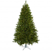 Nearly Natural 7.5 ft. Windermere Artificial Christmas Tree with Clear Lights