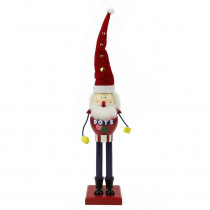 Northlight 16.75 in. Red and Blue Dots Wooden Christmas Nutcracker
