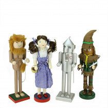 Northlight 15 in. Wizard of Oz Wooden Christmas Nutcrackers (Set of 4)