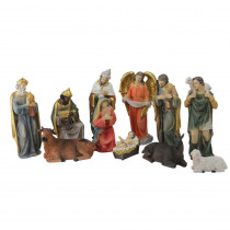 Northlight 8 in. Multi-Colored Resin Nativity and Epiphany Set (11-Piece)