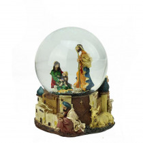 Northlight 5.5 in. Christmas Nativity Scene Religious Inspirational Musical Snow Globe Glitterdome