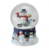 Northlight 6.75 in. Christmas Snowman and Snow-Son Musical Snow Globe Glitterdome