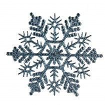 Northlight Baby Blue Glitter Snowflake Christmas Ornaments (Pack of 24)