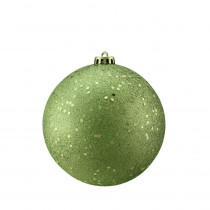 Northlight Green Kiwi Holographic Glitter Shatterproof Christmas Ball Ornament