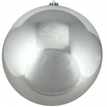 Northlight Shiny Silver Splendor Commercial Shatterproof Christmas Ball Ornament