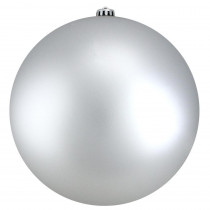 Northlight Matte Silver Splendor Commercial Shatterproof Christmas Ball Ornament