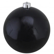 Northlight Shatterproof Shiny Jet Black UV Resistant Commercial Christmas Ball Ornament