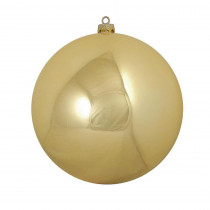 Northlight Shatterproof Shiny Vegas Gold UV Resistant Commercial Christmas Ball Ornament