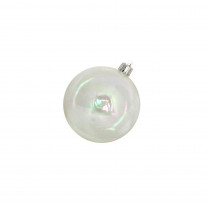 Northlight 3.25 in. (80 mm) Clear Iridescent Shatterproof Christmas Ball Ornaments (32-Count)