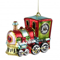 Northlight 4 in. Festive Decorated Holiday Train Christmas Ornament
