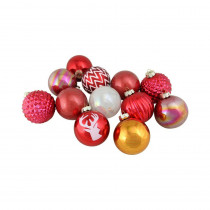 Northlight 3 in. Multi-Colored Multi-Textured Decorated Ornament Set (12-Pack)